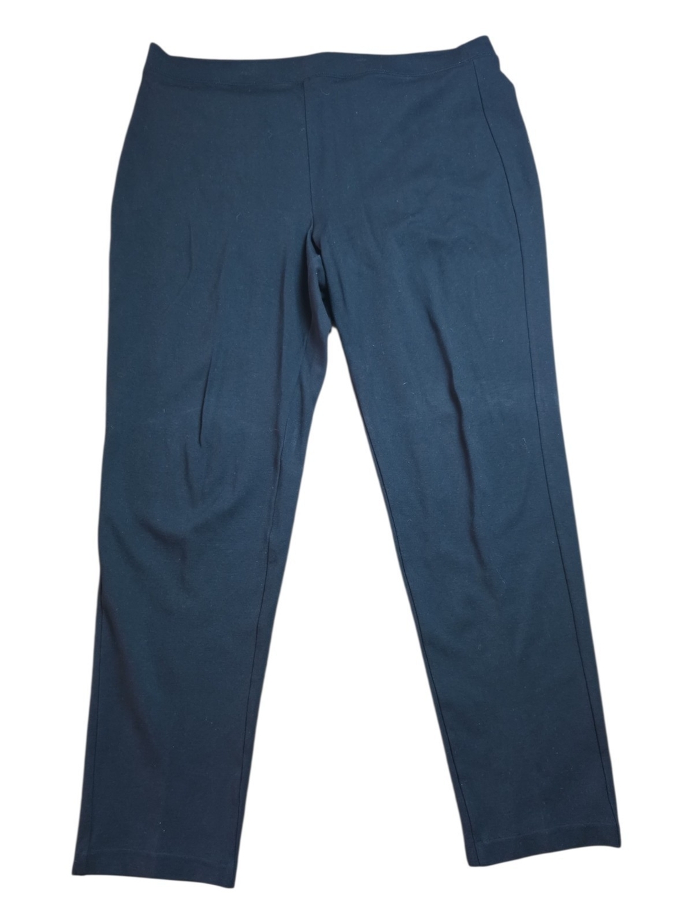 TALBOTS | Comfy Black Elastic Waist Pull On Stretch Tapered Lounge Pants | XL - Picture 2 of 8